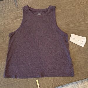 Athleta Heathered Purple Tank Top